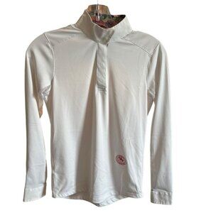 Essex Classics Talent Yarn White Equestrian Hunter Jumper Horseback Show Shirt